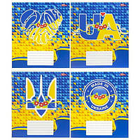 Зошит шкільний 24 аркуші лінія, серія "Зроблено в Україні", білизна 100%