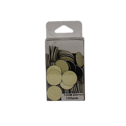 Змінні файли чорні для педикюрних дисків на липкій основі Starlet Professional 100 грит, 20 мм, 100 шт