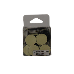 Змінні файли чорні для педикюрних дисків на липкій основі Starlet Professional 240 грит, 20 мм, 100 шт