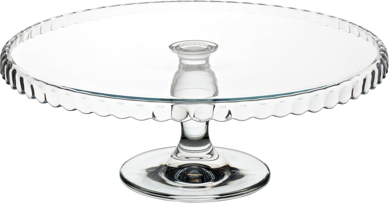 Тортівниця скляна на ніжці кругла Pasabahce Patisserie 32.2 см прозора 95117n