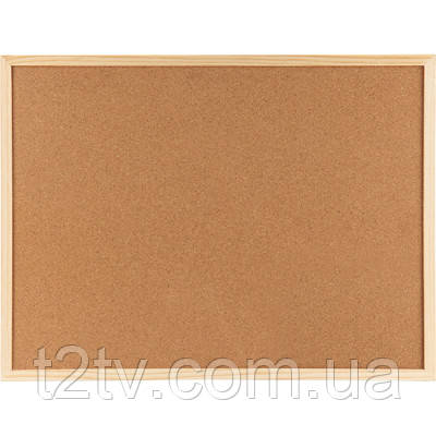 Офісна дошка Axent коркова 90 х 120 см, дерев'яна рамка (9603-A), фото 1