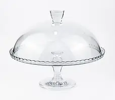 Тортівниця скляна на ніжці з кришкою Pasabahce Patisserie 32.2 см прозора 95200