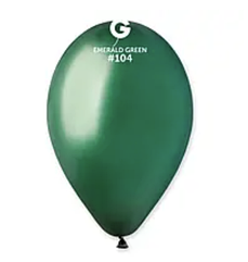Набір латексних кульок Gemar 10" (26 см) Пастель смарагдово-зелений, 100 шт