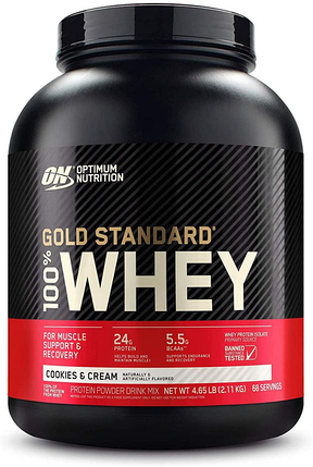100% Whey Gold Standard Optimum Nutrition (США) 2270 g Cookies and Cream, фото 1