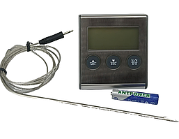 Кулінарний термометр з таймером TP-700 Pro, датчик-зонд (від -50°C до +300°C)