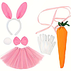 Жіночий костюм – зайчик рожевий. Костюм Рожевий Кролик Леді, фото 3