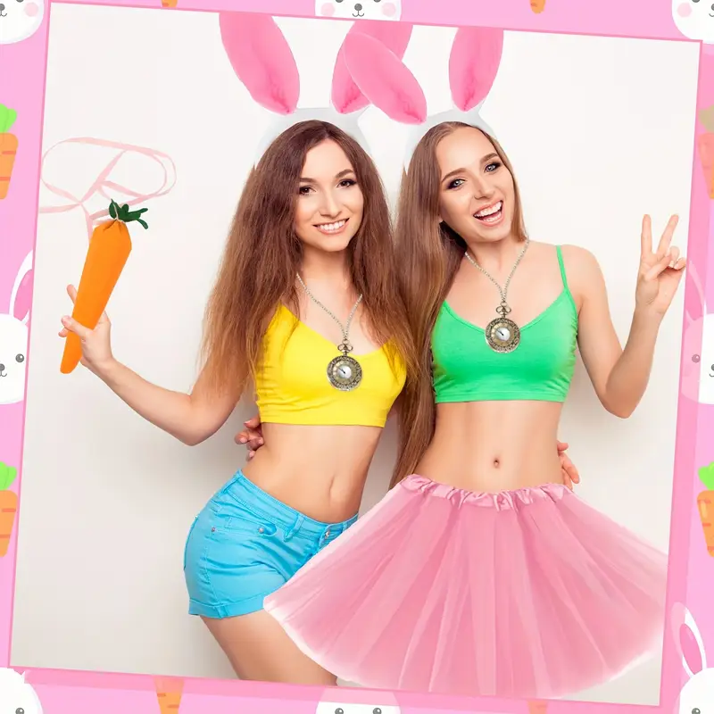 Жіночий костюм – зайчик рожевий. Костюм Рожевий Кролик Леді, фото 1