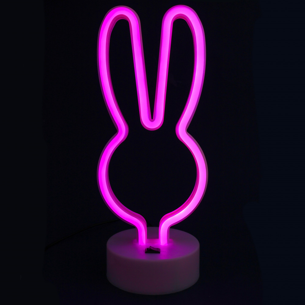 Нічний світильник Neon Lamp series — Bunny Pink