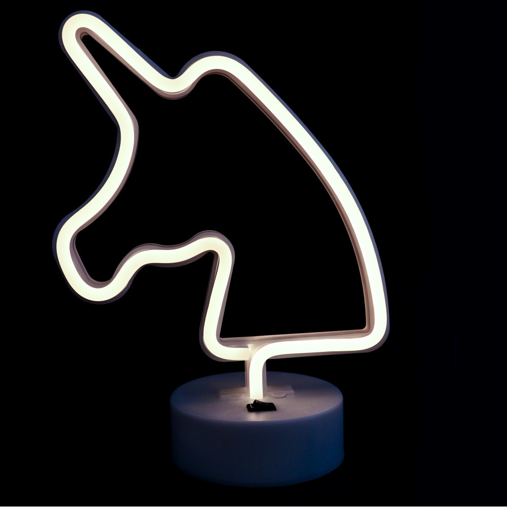 Нічний світильник Neon Lamp series — Unicorn White, фото 1