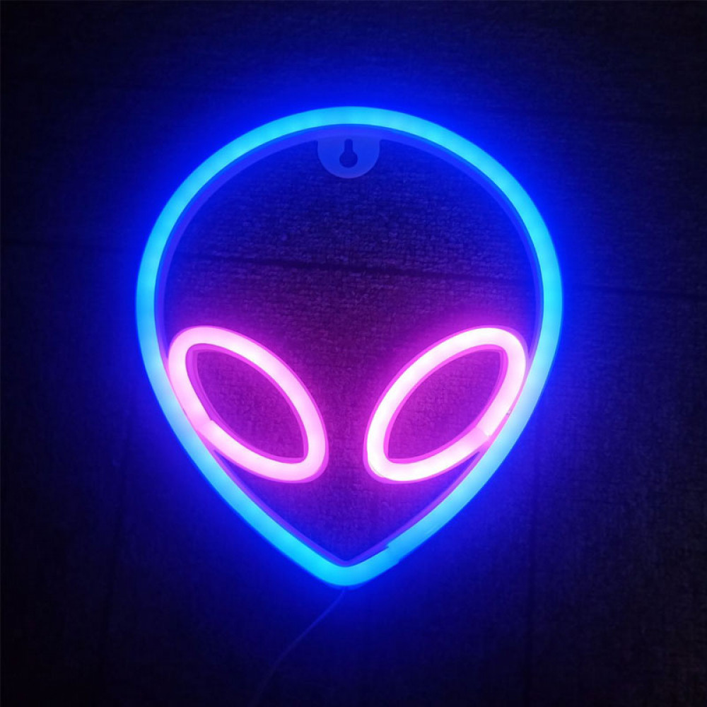 Нічний світильник Neon Sign — Alien, фото 1