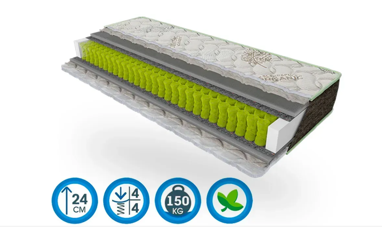 Ортопедичний матрац Sleep&Fly Organic Epsilon - Органік Епсилон 70x190