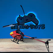 Вертоліт на радіоуправлінні "Небесна Буря" Червоний 46 см | Гвинтокрил на пульті управління | Гелікоптер на радіокеруванні, фото 4