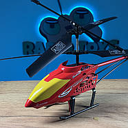 Вертоліт на радіоуправлінні "Небесна Буря" Червоний 46 см | Гвинтокрил на пульті управління | Гелікоптер на радіокеруванні, фото 2
