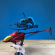 Вертоліт на радіоуправлінні "Небесна Буря" Червоний 46 см | Гвинтокрил на пульті управління | Гелікоптер на радіокеруванні, фото 5