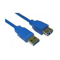 Кабель подовжувач USB 3.0 1.8m AM/AF Atcom, синій (6148)