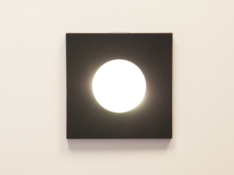 Вологозахищений точковий світильник, серія "Aluminium" 160B-41-BK