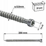 Шурупи з повною різьбою Wkręt-Met WKFC-08200-B 8x200 мм 50шт, фото 2