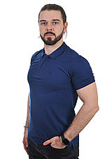 Футболка-поло чоловіча Le Gutti 25-1870-15 індиго, фото 3