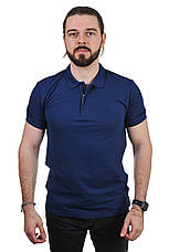 Футболка-поло чоловіча Le Gutti 25-1870-15 індиго, фото 2