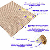 Самоклеюча декоративна 3D панель 700х700х5мм Бамбук Бежевий (077) SW-00000350, фото 2