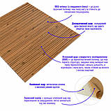 Самоклеюча декоративна 3D панель 700x700x8.5мм Бамбук Дерево (072) SW-00000097, фото 2