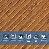 Самоклеюча декоративна 3D панель 700x700x8.5мм Бамбук Дерево (072) SW-00000097, фото 4