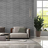 3D панель самоклеюча кладка 770х700х5мм Срібло (034) SW-00000217, фото 5