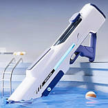 Дитячий великий водяний автомат бластер акумуляторний з підсвічуванням та автоматичним накачуванням води, фото 5