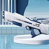 Дитячий великий водяний автомат бластер акумуляторний з підсвічуванням та автоматичним накачуванням води, фото 6