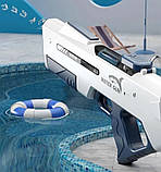 Дитячий великий водяний автомат бластер акумуляторний з підсвічуванням та автоматичним накачуванням води, фото 8