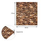 Самоклеюча декоративна 3D панелі 700х770х5мм Матовий камінь (060M) SW-00000635, фото 3