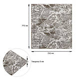 Декоративна 3D панель самоклейка 700х770х5мм Чорний мармур (цегла) (061-5) SW-00000036, фото 3