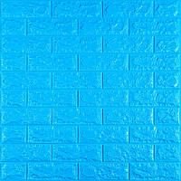 3D панель самоклеюча 700х770х7мм цегла Синій (003-7) SW-00000060