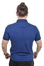 Футболка-поло чоловіча Le Gutti 25-1880-15 індиго, фото 4