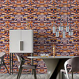 Декоративна 3D панель самоклейка 700х770х3мм Піщаник Катиринославська цегла (045-3) SW-00000692, фото 5