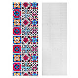 Самоклеюча плівка на паперовій основі 0,45х10м х 0,07мм Вінтажна бордова мозаїка SW-00000789, фото 4