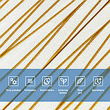 Самоклеюча 3D панель 700х700х5мм Золоті стрічки (440) SW-00001184, фото 4