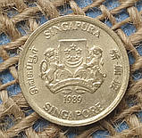5 центiв 1989 року. Сiнгапур, фото 2