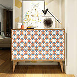 Самоклеюча плівка 0,45х10м х 0,07мм Помаранчові квіти SW-00001220, фото 5