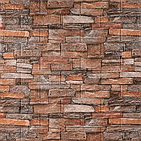 Самоклеюча 3D панель 700x770x3мм Коричнево-рудий (58-3) SW-00001319