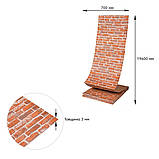 Самоклеюча 3D панель 19600x700x3мм Руда Катеринославська Цегла SW-00001370, фото 4