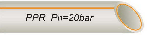 Труба ппр армована скловолокном VS Plast 20*3,4 PPR-FR-PERT для водопроводу та опалення