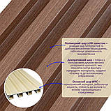 Рейка декоративна WPC стінова 3000х160х23мм Капучино SW-00001538, фото 2