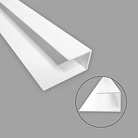 Профіль (торцевий) алюмінієвий стартовий для сайдинга 20х42х6000мм SW-00001729