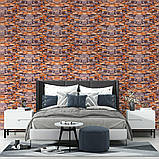 Самоклеюча 3D панель пісковик катеринославська цегла 19600x700x3мм SW-00001735, фото 7