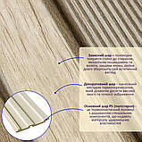 Рейка декоративна PS 2900х120х12мм Світле дерево SW-00001750, фото 8