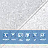 Панель стінова 3D 700х700х3мм Квадрат білий SW-00001802, фото 4