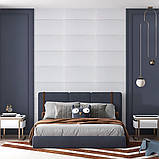 Панель стінова 3D 700х700х3мм Квадрат білий SW-00001802, фото 5