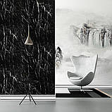 Плінтус РР самоклеючий 2300х140х4мм Білий з чорною смужкою (D) SW-00001810, фото 6