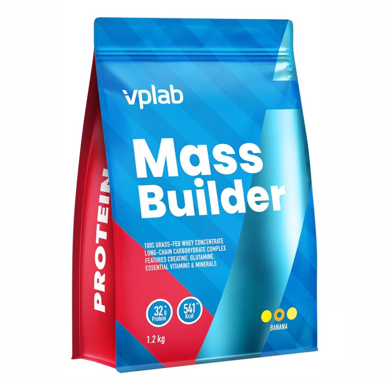 Протеїн VPLab Mass Builder, 1200 г Banana, фото 1